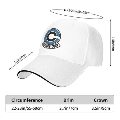 Capsule Corp Print Baseball Cap Daily Casual Sandwich Cap