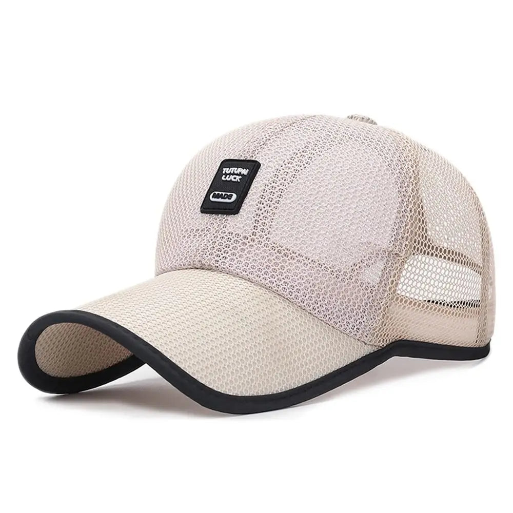 Breathable Sunshade Net Hat Quick Dry Baseball Cap Adjustable
