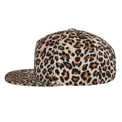 Leopard Print Baseball Cap Men Women Adjustable 3D Printed Snapback