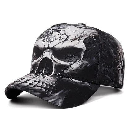 Fashion Creative New Baseball Hat Printed Skeleton Hip Hop Skateboarding Hat Outdoor Daily Decoration Hat Unisex