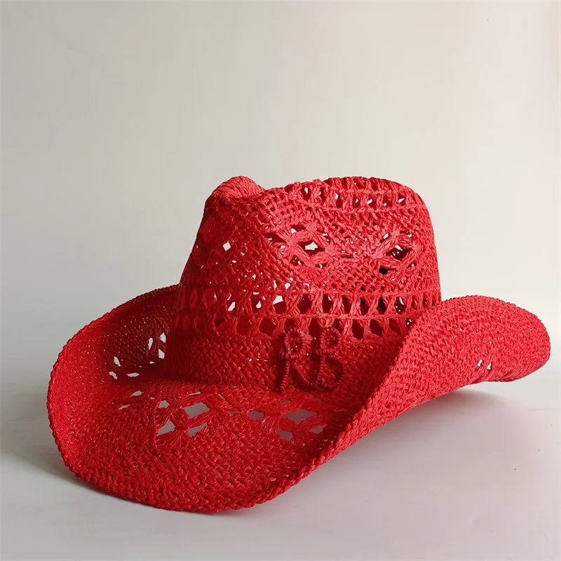 Western Cowboy Straw Hat Letter Straw Hats