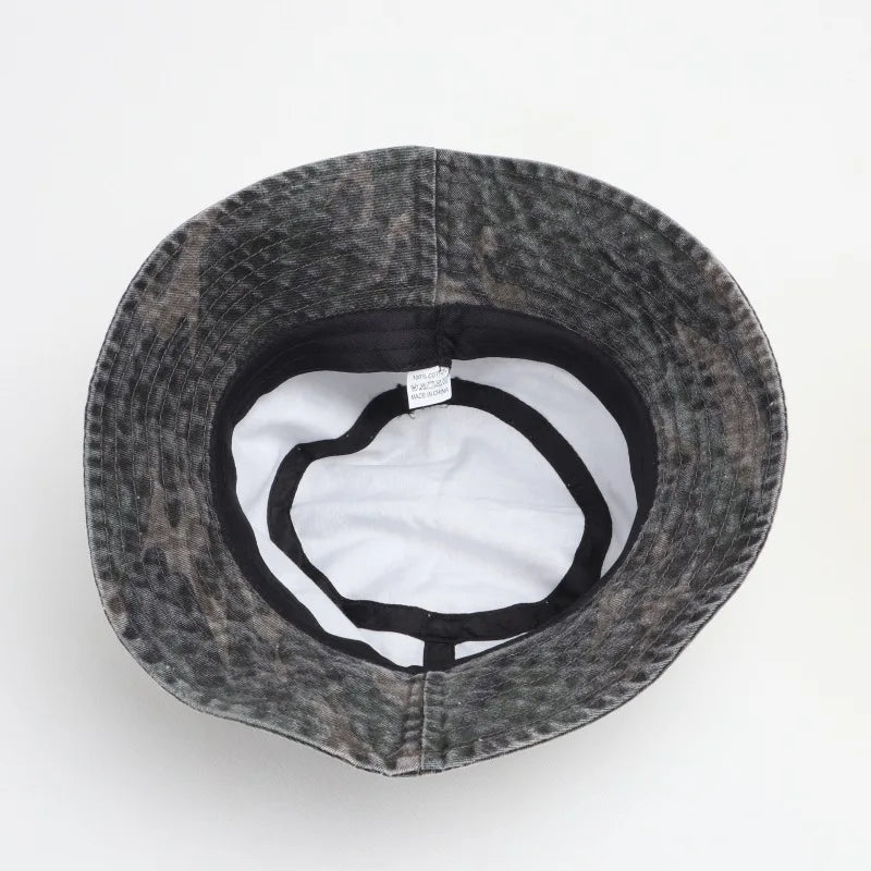 New Washed Cotton Camouflage Bucket Hat For Men And Women Outdoor