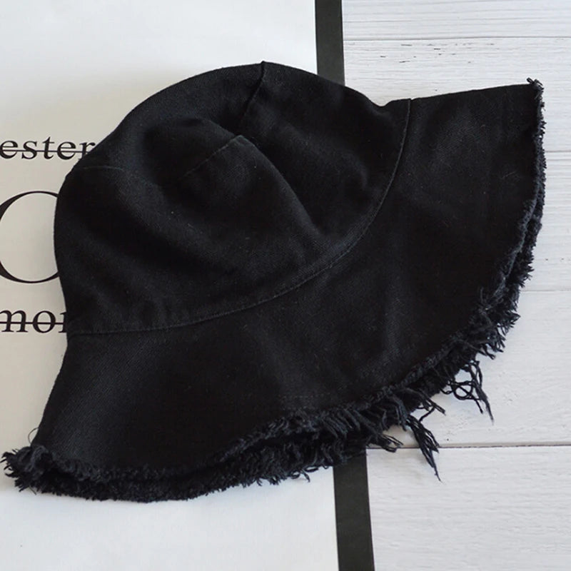 Fashion Women Cotton Bucket Hats Female Summer Autumn