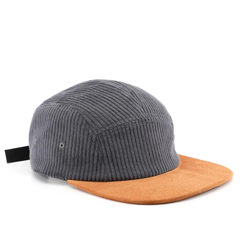 Custom Thick Autumn Versatile Retro Flat Brim Baseball Cap