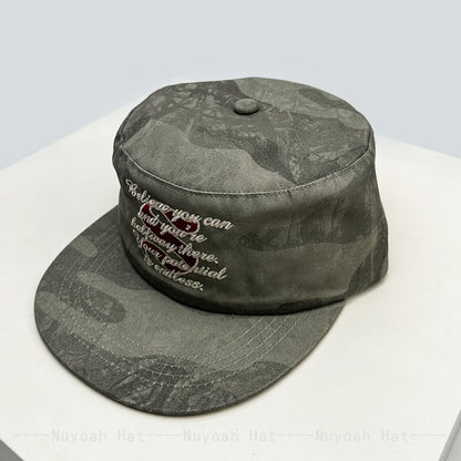 Retro Flat Top Baseball Hat For Men Women