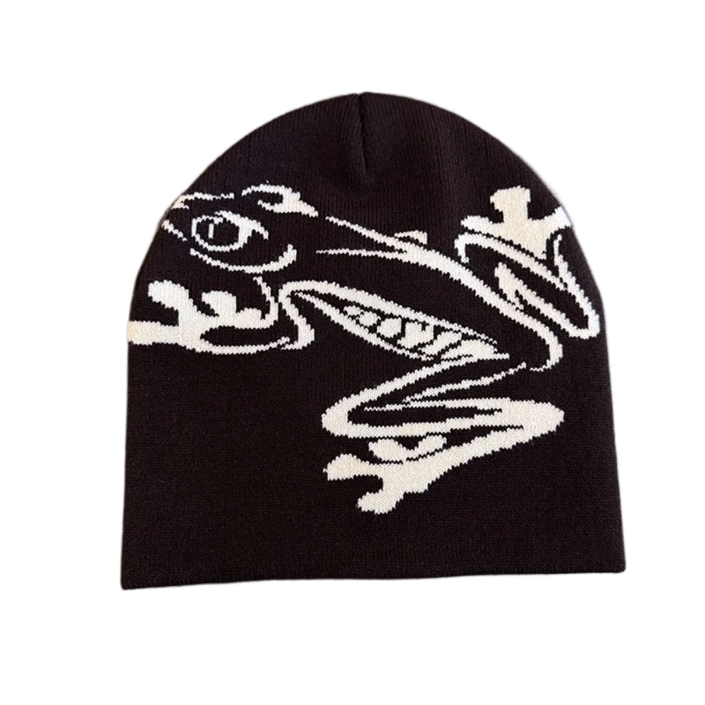 High Quality Frog Knit Hat Keep Warm Ear Protection Winter Autumn Hats