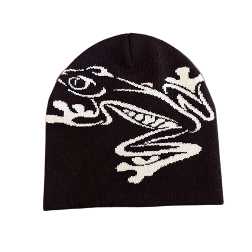 High Quality Frog Knit Hat Keep Warm Ear Protection Winter Autumn Hats