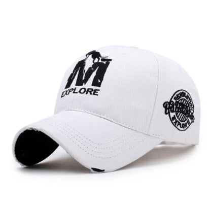 Unisex EXPLORE M Wolf Printed Baseball Caps Spring Autumn Outdoor Adjustable Casual Hats Sunscreen Hat Sports Cap