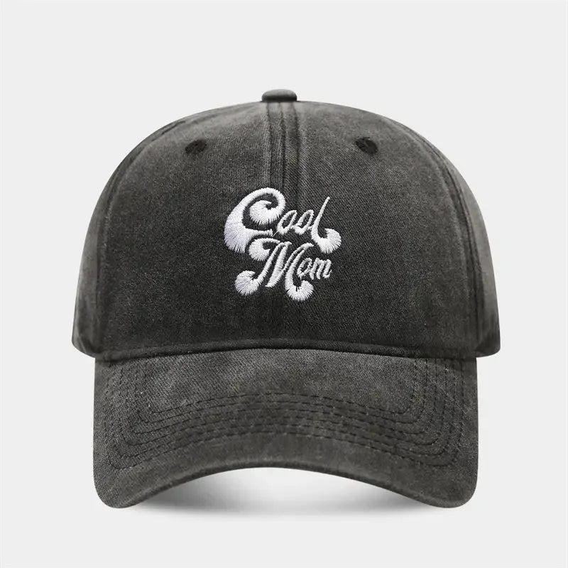 Four Seasons Cotton Geometric Embroidery Casquette Baseball Cap
