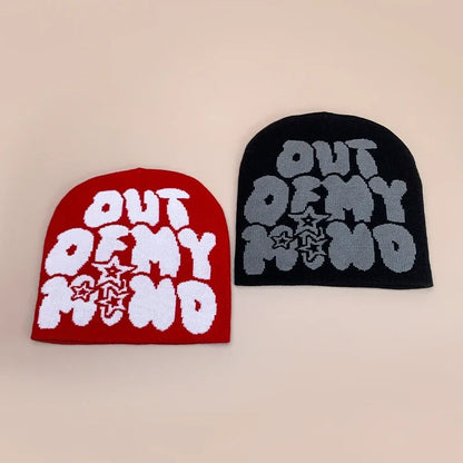 American Street Letter Jacquard Knitted Hats