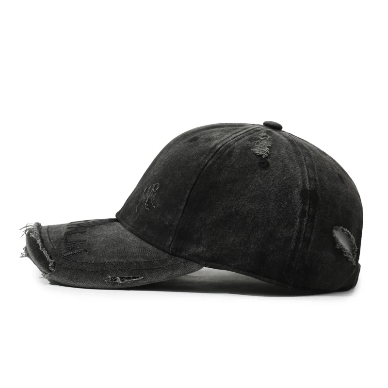 Spring–Autumn Faded Distressed American-Style Washed Cap