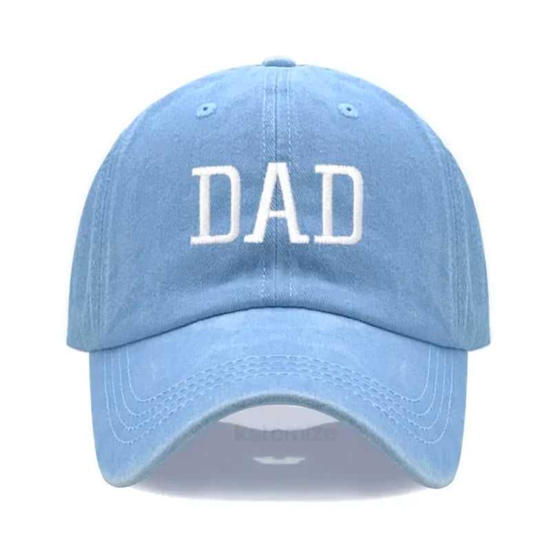 DAD MOM Embroidery Pure Cotton Baseball Cap Fashion Sport Golf Caps Sun Hat