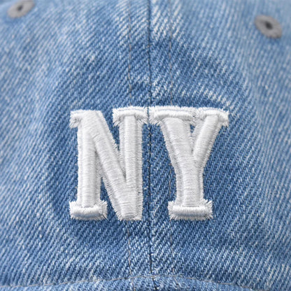 Unisex Letter Embroidery Denim Baseball Cap