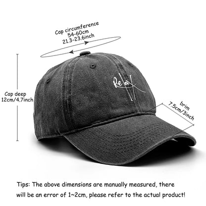 Relax Print Snapback Baseball Caps Mesh Hat
