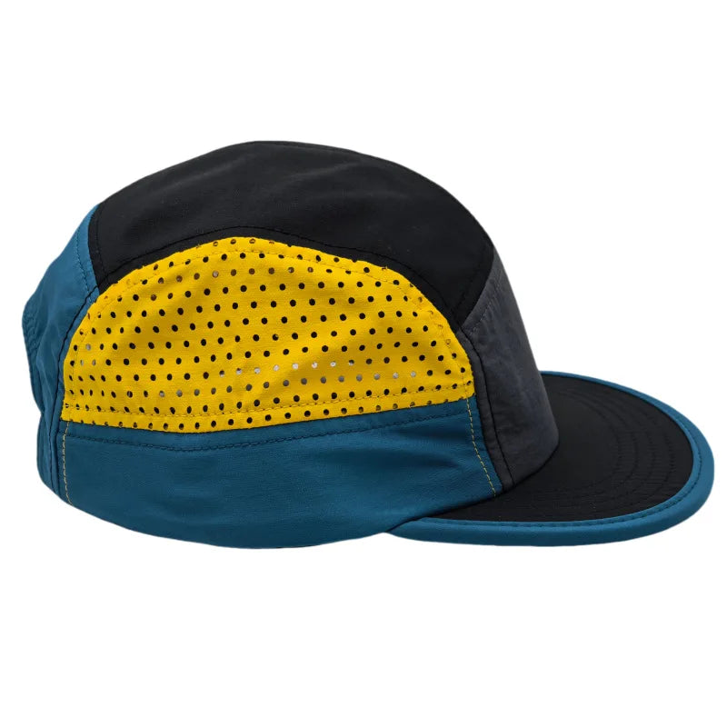 American Street Fashion Holes Quick Drying Flat Brimmed 5 Panel Snapback Caps