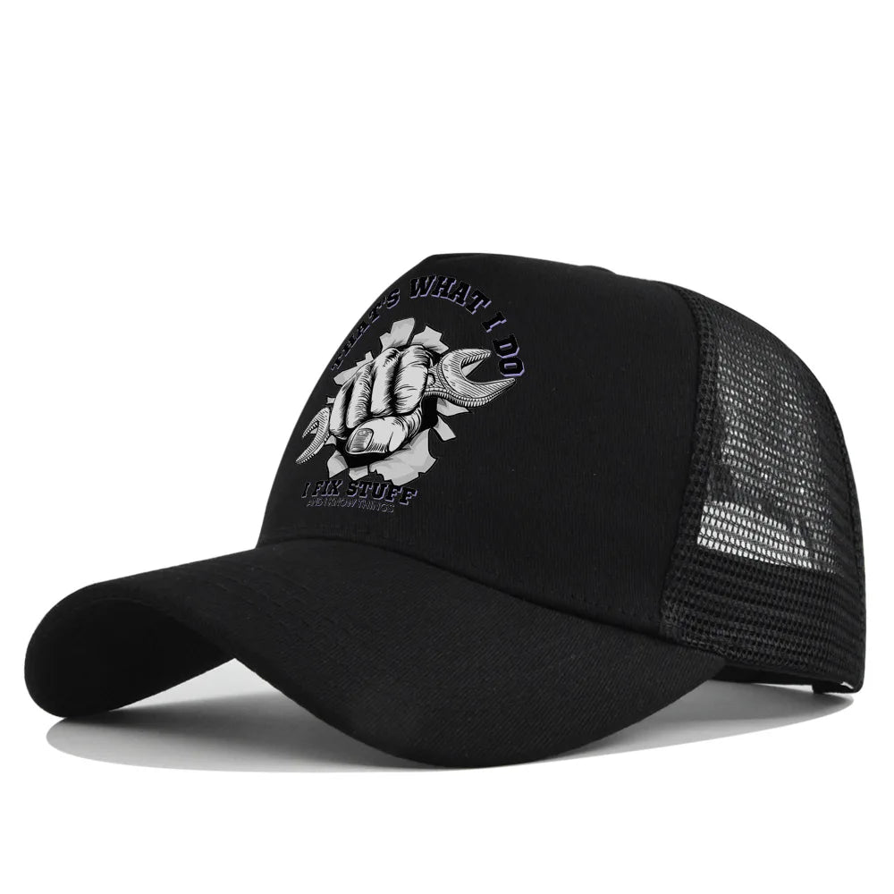 Spring Summer Printed Mesh Breathable Baseball Cap