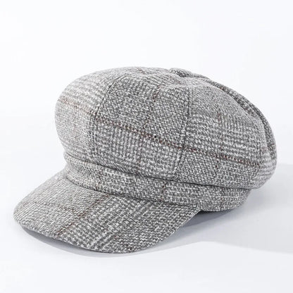 Women's Vintage Octagonal Beret, Newsboy Hat