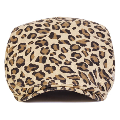 Unisex Leopard Print Newsboy Caps Men British Painters Hats