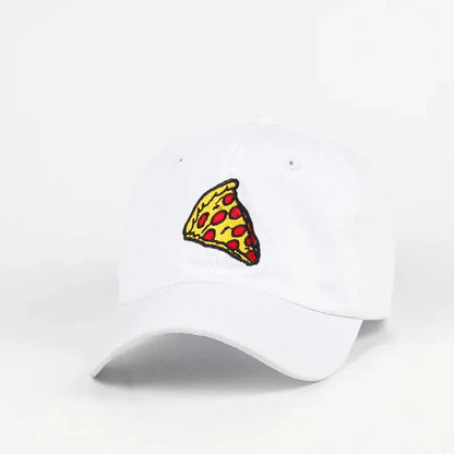 Unisex Pizza Embroidery Baseball Cap Adjustable Dad Hat For Women Men