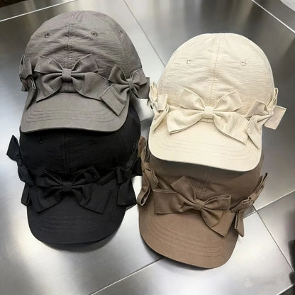 Sweet Lightweight Bowknot Baseball Caps