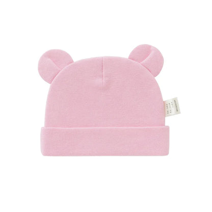 Organic Cotton Newborn Beanie Hat Baby Cap Breathable For 0-6M Infants