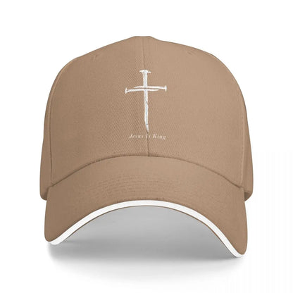 Jesus Cross Three Nails Christian Vintage 1 Cross 3 nails 4 Baseball Cap Icon Gentleman Hat Hats