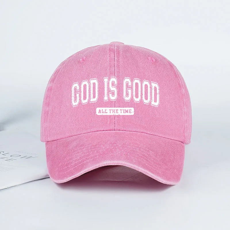 God is Good Washed Baseball Cap Spring/Summer Baseball Cap