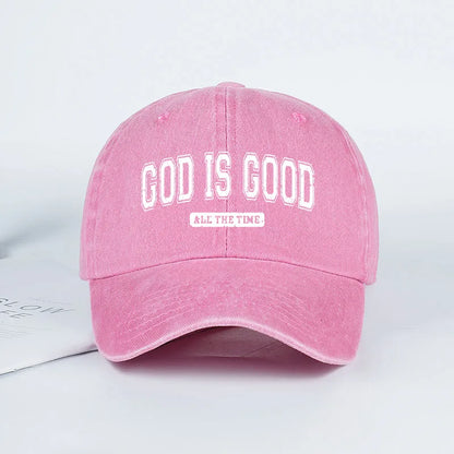 God is Good Washed Baseball Cap Spring/Summer Baseball Cap