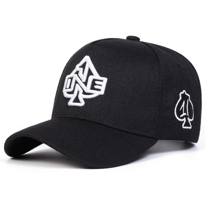 Unisex ONE Poker Embroidery Baseball Caps Outdoor Adjustable Casual Hats Sunscreen Hat Sports Cap