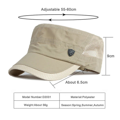 Men Women Summer Flat Top Baseball Caps