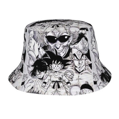 Street Dragon Vegeta Blue Ball Anime Bucket Hat Teen