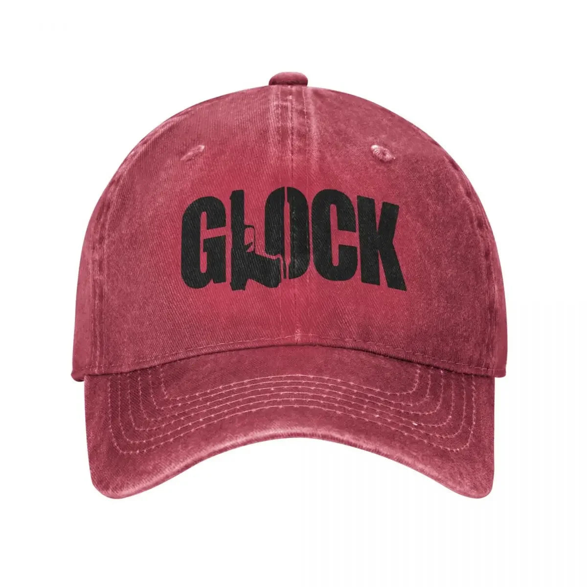 Glock Tactical Shooting Gun Baseball Caps Distressed Denim Snapback Cap