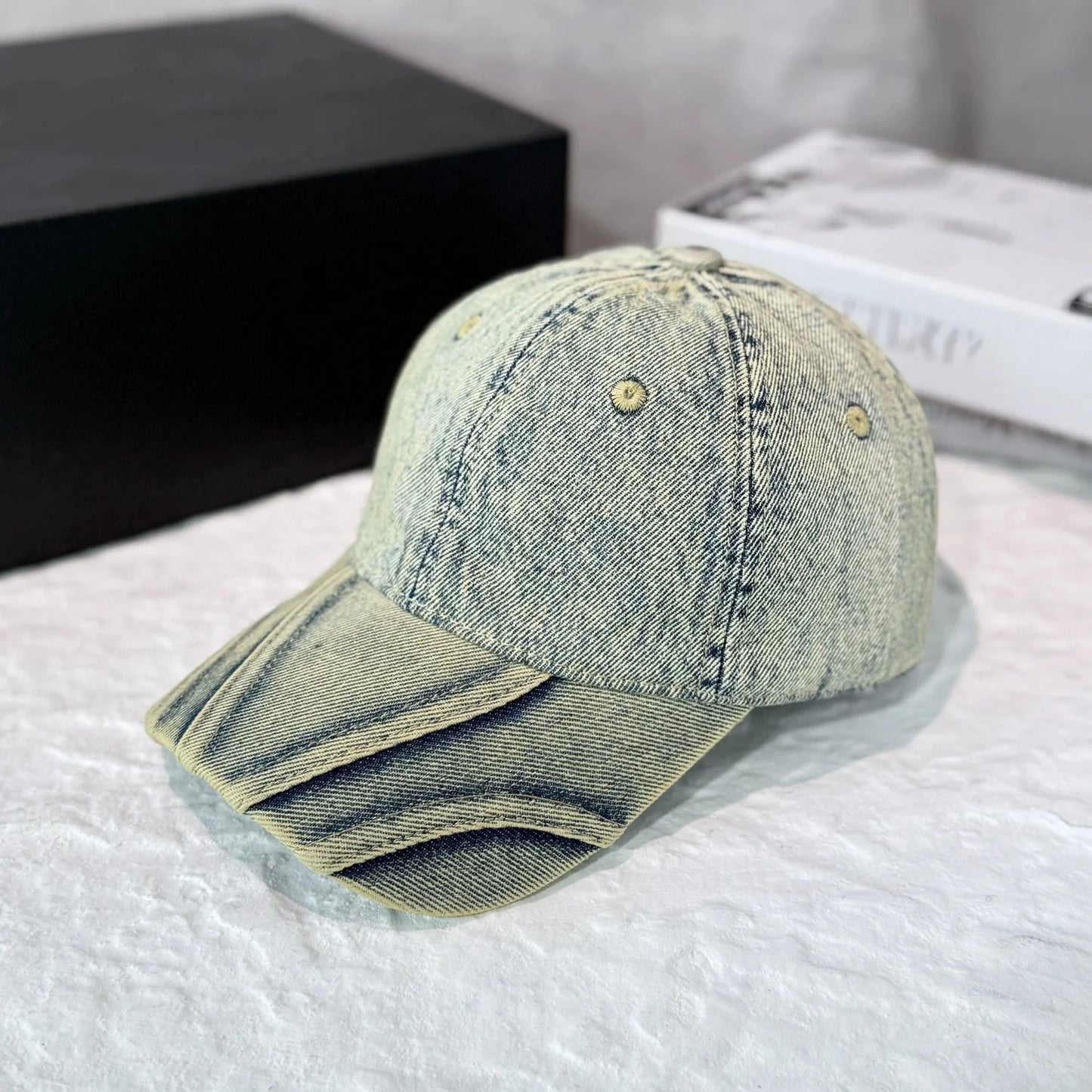 Retro Street Style Denim Baseball Cap