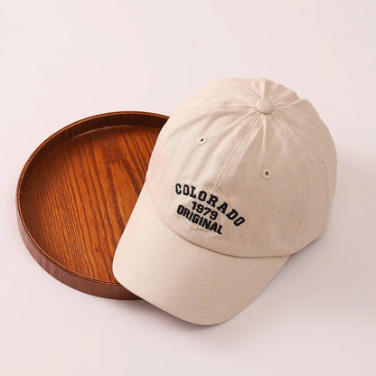 Embroidery Letter Children Baseball Cap Fashion Retro Kids