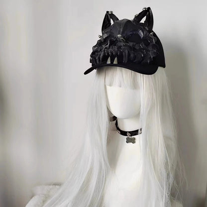 Y2K Wolf Ears Tusk Devil Horns Women's Men