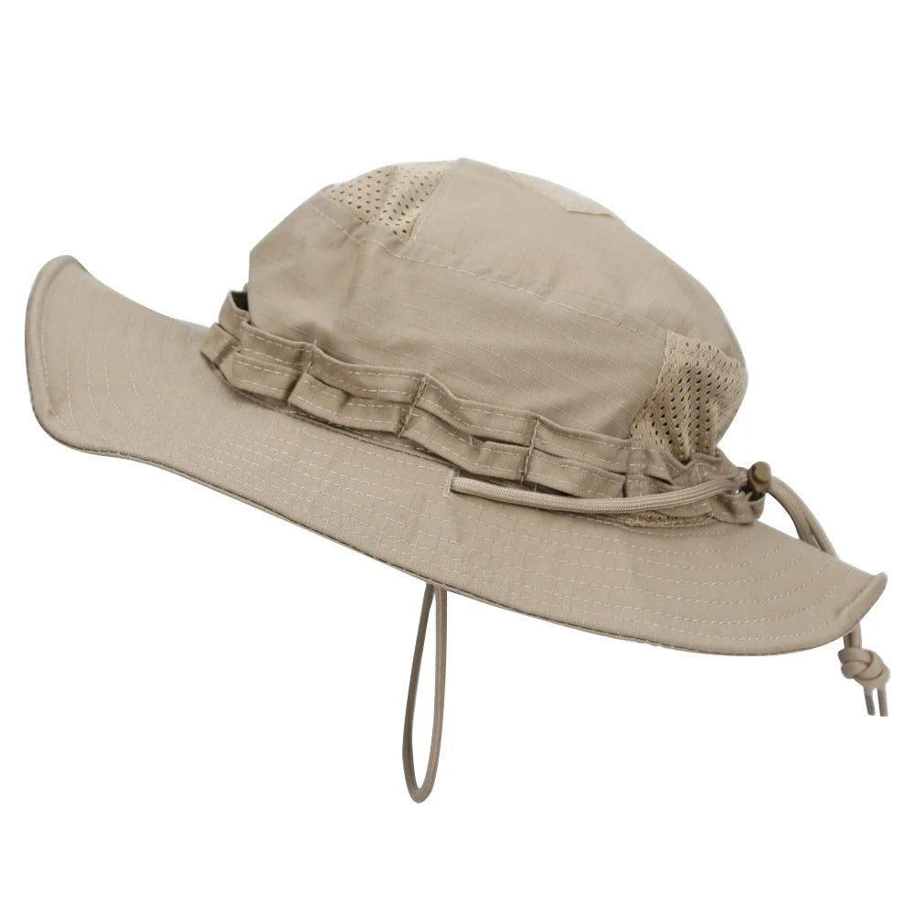 Camo Boonie Hat Sunscreen Breathable Bucket Hat Men's Outdoor