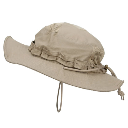 Camo Boonie Hat Sunscreen Breathable Bucket Hat Men's Outdoor