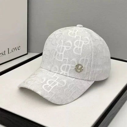 Unisex M Water Drill Label Baseball Caps Outdoor Adjustable Casual Hats Sunscreen Hat Sports Cap