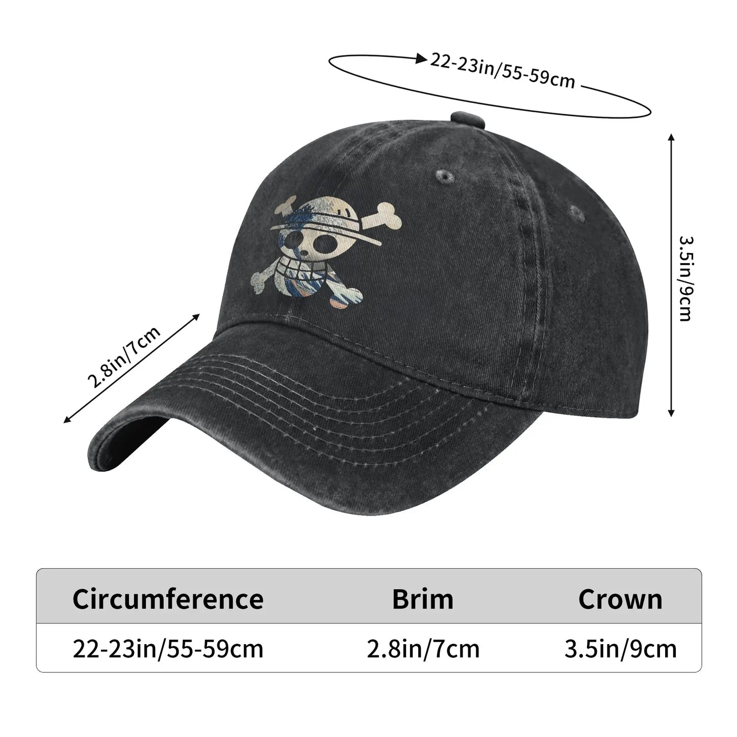 Fashion Ones Pieces Hokusai Baseball Caps Unisex