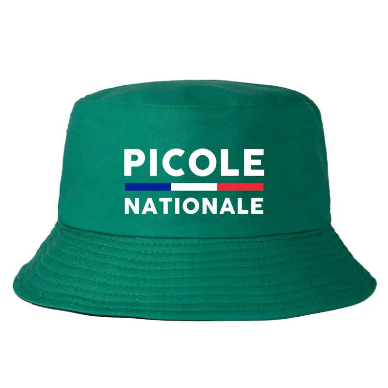Summer Picole Nationale Bob Man Reversible Bucket Hat Women Cotton Fisherman Cap