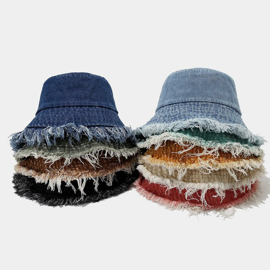 Old Rough Edge Denim Bucket Hat
