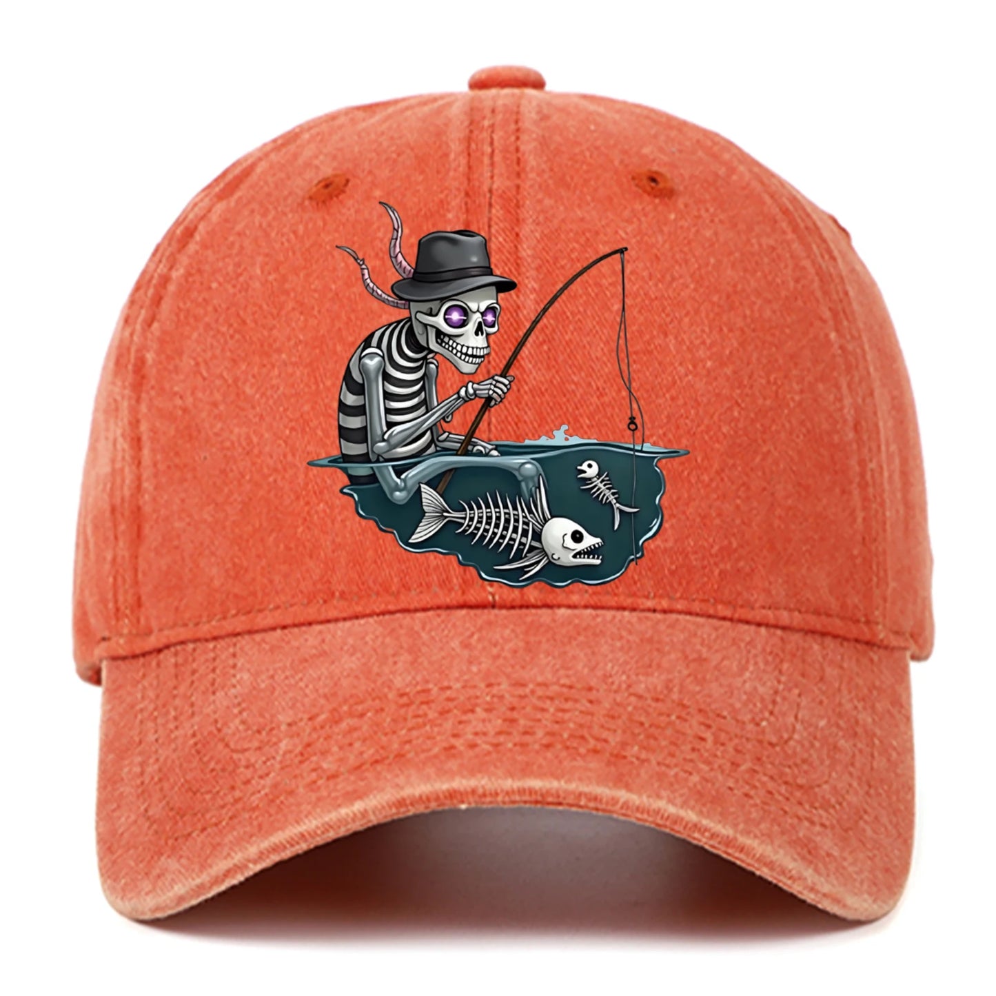 Personalized Skull Print Baseball Cap For Men And Women