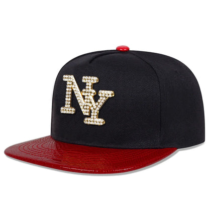 Unisex Diamond Letters Label Hip-Hop Hats Spring Autumn