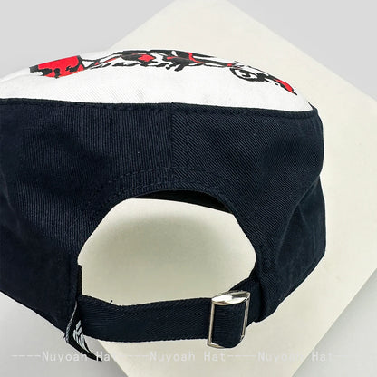 New Men Women Color Block Letter Embroidery Plaid Baseball Hats