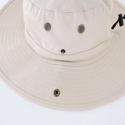 Men's Women Boonie Sun Hat Wide Brim Adjustable Breathable Cotton Safari Hat