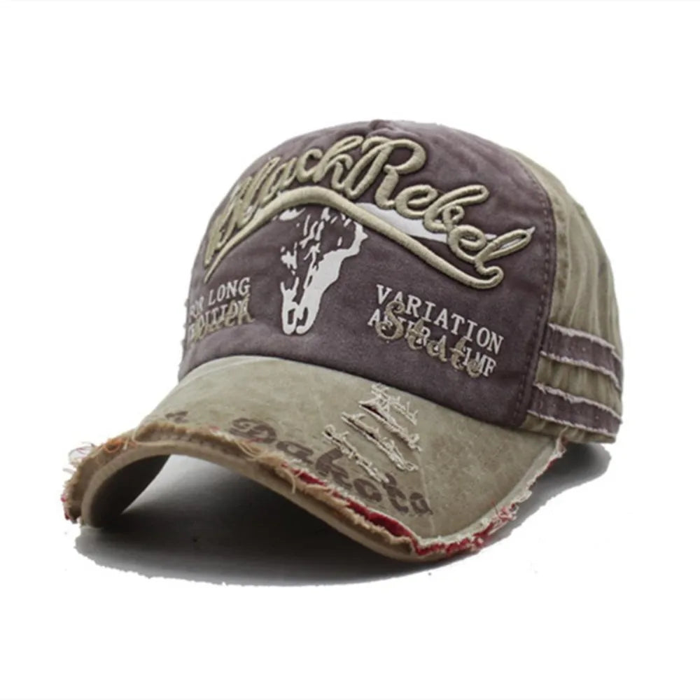 Cow Head Pattern Letter Embroidery Baseball Cap