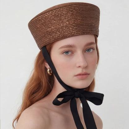 2026 French Beret Hat Women 100% Straw Summer Sun Hat