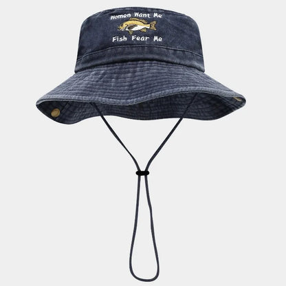 Fashion Summer Spring Outdoor Embroidered Bucket Hat
