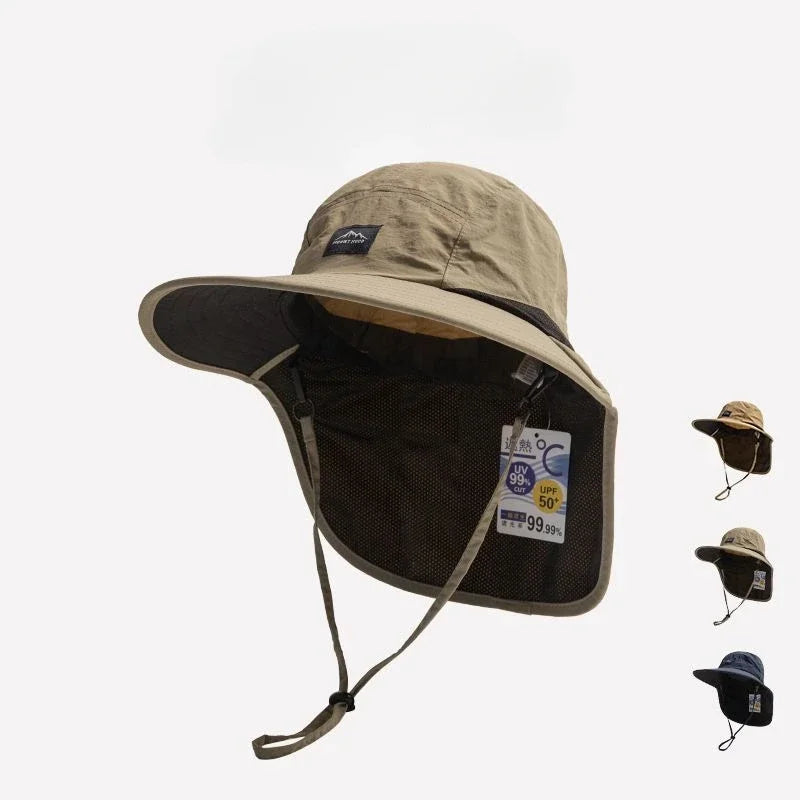 Unisex Summer Wide Brim Waterproof Quick-Drying Panama Caps