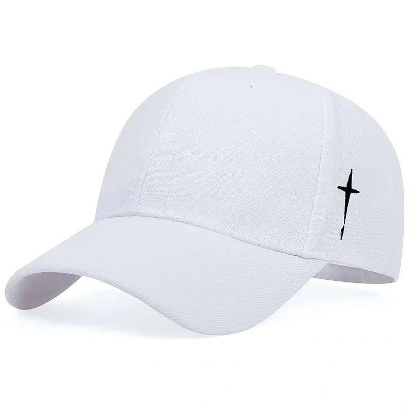 Unisex Cross Embroidery Snapback Baseball Caps Spring and Autumn